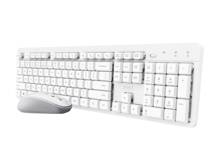 Tastatura+miš TRUST ODY II bežicna /US/bela