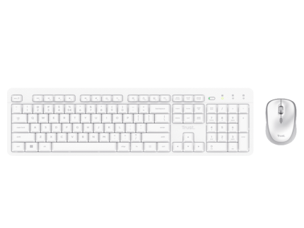 Tastatura+miš TRUST ODY II bežicna /US/bela