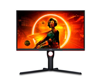 Monitor AOC 25G3ZM/BK 24.5"/VA/1920x1080/240Hz/1ms GtG/HDMIx2,DP/Freesync/Pivot,visina/crna