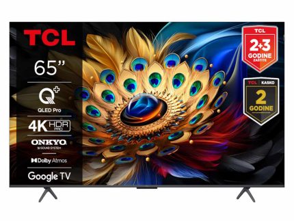 Televizor TCL 65C655/QLED/65"/4K HDR PRO/Google TV/crna