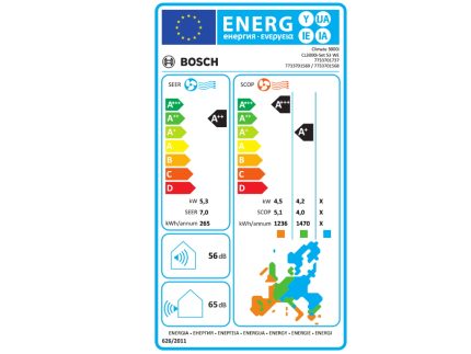 Klima BOSCH Climate 3000i BAC3i-1832IA/inverter/WiFi Ready/A++/A+/R32/18000BTU/bela