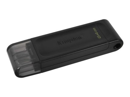 USB memorija KINGSTON DT70/64GB/DataTraveler/3.2/crna