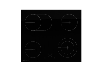 Ugradna ploca TESLA HV6420SB/staklokeramicka/4 zone/60cm/crna