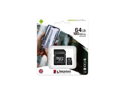 Memorije kartice KINGSTON SDCS2/128GB/microSDXC/128GB/Class10 U1/100MB/s-10MB/s+adapter