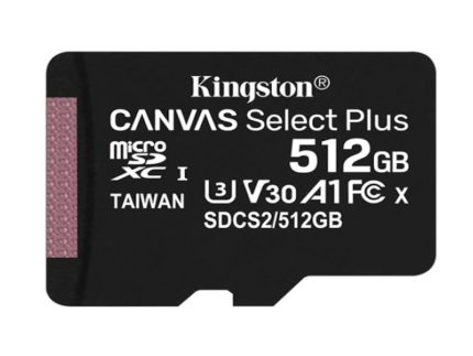 Memorije kartice KINGSTON SDCS2/512GB/microSD/512GB/Class U3/100MB/s-85MB/s+adapter