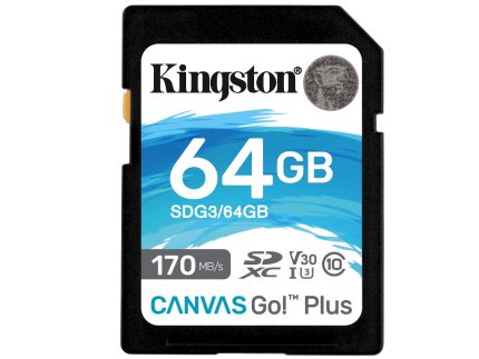 Memorije kartice KINGSTON SDG3/64GB/SDXC/64GB/Class 10/170MB/s-70MB/s