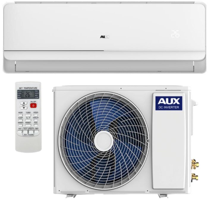 AUX klima ASW-H24F7B4 inverter 24 000 BTU sa A++ klasom, tihim radom, grejanjem do –15 °C, naprednim filterima