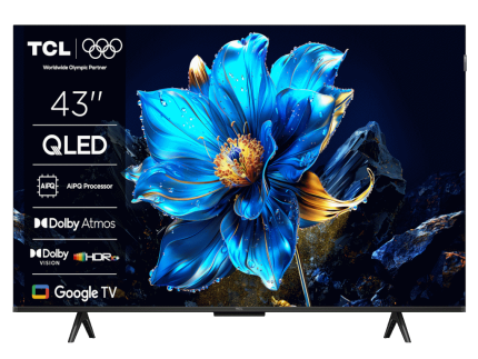 Televizor TCL 43P7K/QLED/43"/4K/60Hz/Google TV/crna