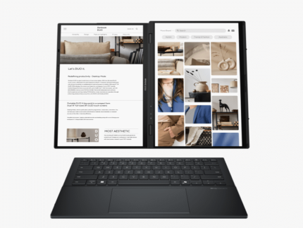 Laptop ASUS Zenbook Duo UX8406CA-QL075W Win11 Home/14" OLED WUXGA/U7-255H/32TB/1TB SSD/siva