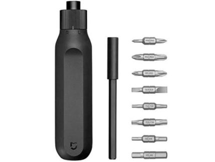 Odvijac šrafova XIAOMI Mi 16in1 Ratchet Screwdriver/8 preciznih nastavaka/ergonomska drška/crna