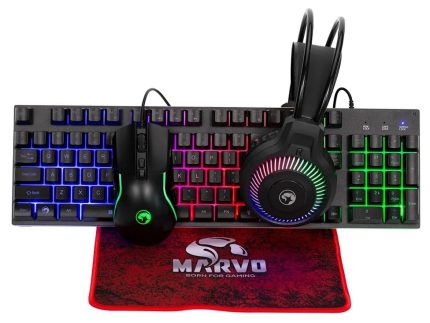 TASTATURA+MIS+SLUSALICE+PODLOGA MARVO LOOT 40 CM416