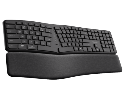 Tastatura TRUST KEYRA ERGO MULTI WRLS KEYBOARD US