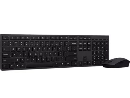 Lenovo Professional Wireless Rechargeable Keyboard and Mouse Combo AI - US English
