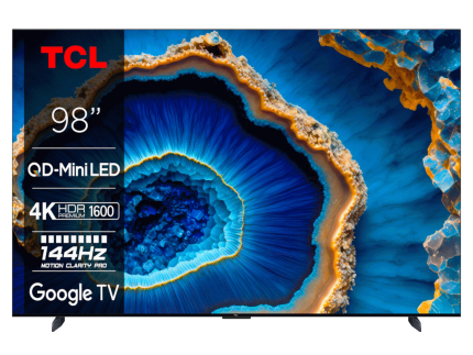 Televizor TCL 98C805/Mini LED-QLED/98"/4K HDR/144Hz/Google TV/crna