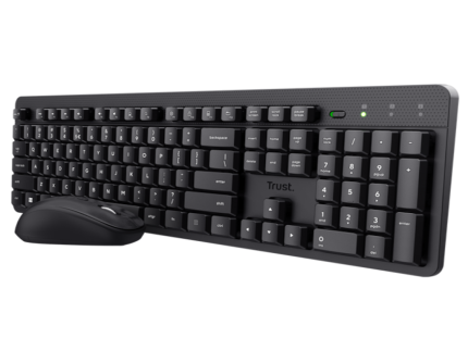 Tastatura+miš TRUST ODY II bežicni set/Silent/SRB/crna