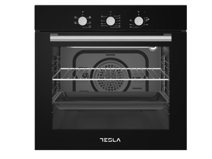 Ugradna rerna TESLA BO600SB ventilatorska/60L/mehanicka/crna