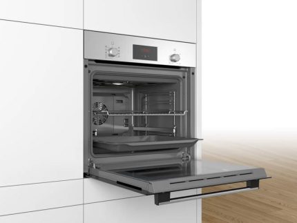 Ugradna rerna BOSCH HBF114ES0/Serija 2/mehanicka/66L/3D vruc vazduh/teleskopske vodice/inox