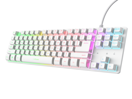 Tastatura TRUST GXT833 THADO žicna/RGB/TKL/gaming/bela