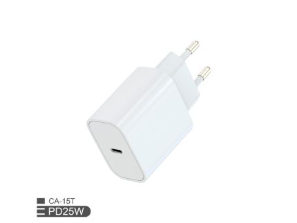 Zidni punjac FULMOVA GAN PD/25W/bela sa USB-C kablom
