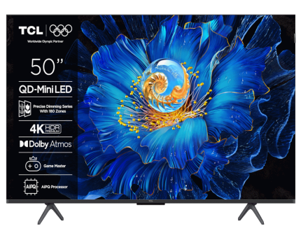 Televizor TCL 50C6KS/MiniLED-QLED/50"/4K UHD/60Hz/Google TV/crna