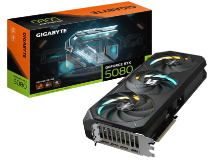 Graficka karta GIGABYTE GV-N5080GAMING OC-16GD NVD/16GB/GDDR7/256 bit/crna