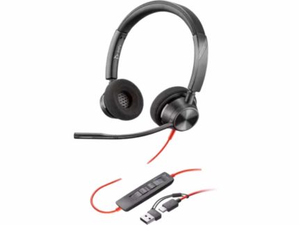 Slušalice HP Poly BW 3320 Stereo USB-C HS +USB-C/A/8X219AA/crna