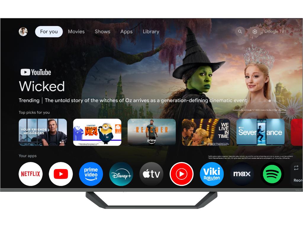 Televizor TESLA Q50E655GUS/QLED/50″/4K/Smart/Google TV/siva